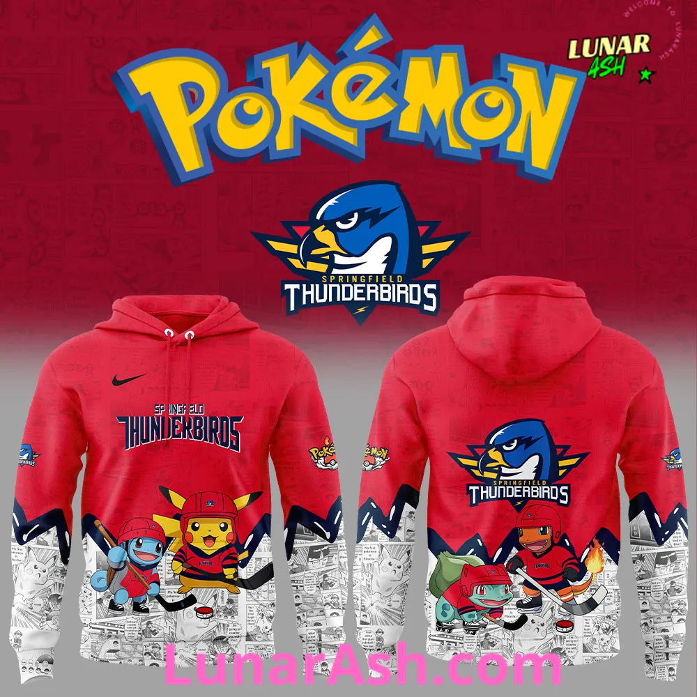 Springfield Thunderbirds x Pokémon Special Hoodie Springfield Thunderbirds x Pokémon Special Hoodie