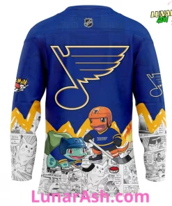 St. Louis Blues x Pokémon Special Hockey Jersey 3