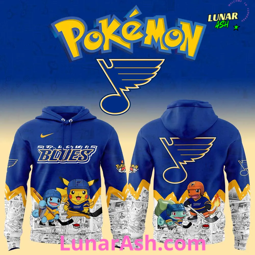 St. Louis Blues x Pokémon Special Hoodie St. Louis Blues x Pokémon Special Hoodie