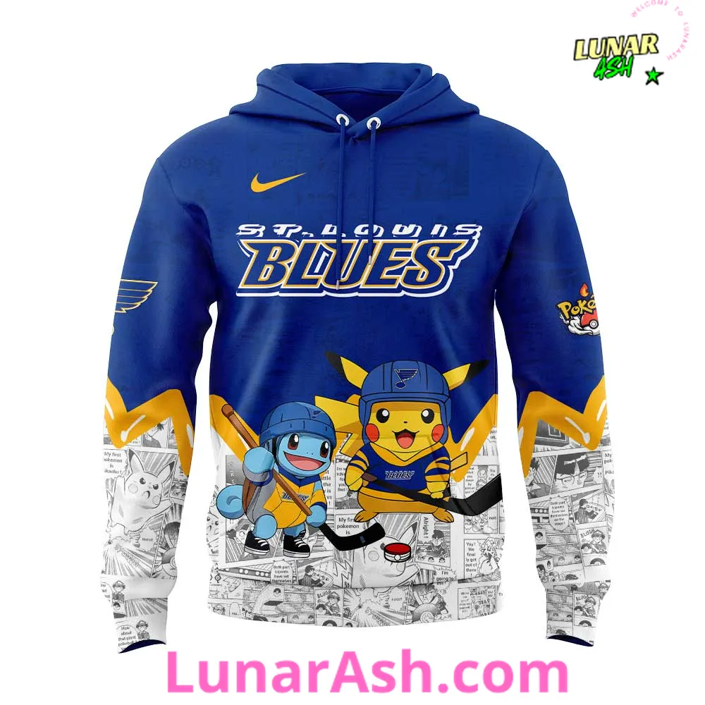 St. Louis Blues x Pokémon Special Hoodie St. Louis Blues x Pokémon Special Hoodie