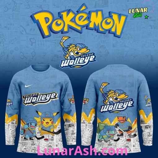 Toledo Walleye x Pokémon Special Hockey Jersey