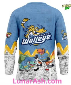 Toledo Walleye x Pokémon Special Hockey Jersey 3