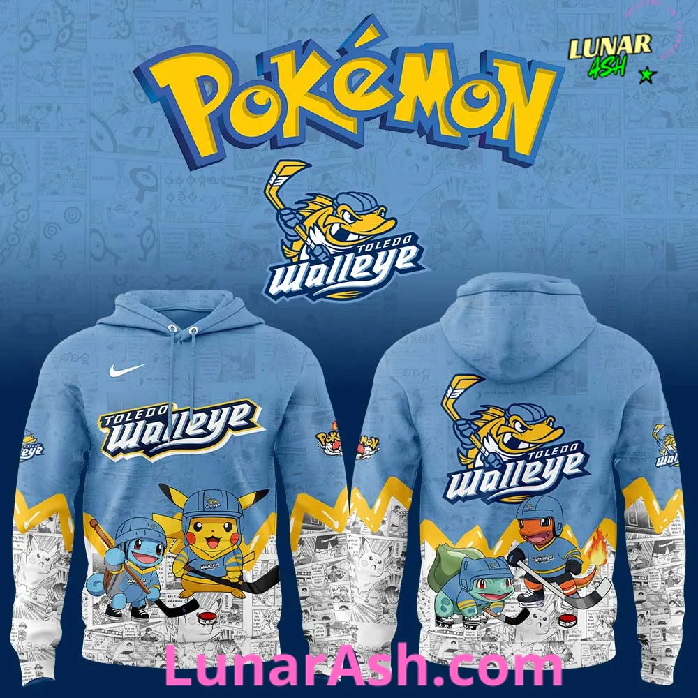 Toledo Walleye x Pokémon Special Hoodie Toledo Walleye x Pokémon Special Hoodie