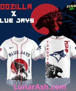 Toronto Blue Jays 2025 Japan x Godzilla Baseball Jersey