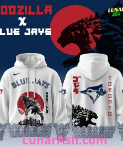 Toronto Blue Jays 2025 Japan x Godzilla Hoodie 1