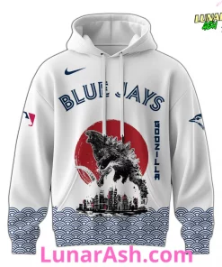 Toronto Blue Jays 2025 Japan x Godzilla Hoodie 2