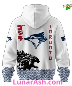 Toronto Blue Jays 2025 Japan x Godzilla Hoodie 3