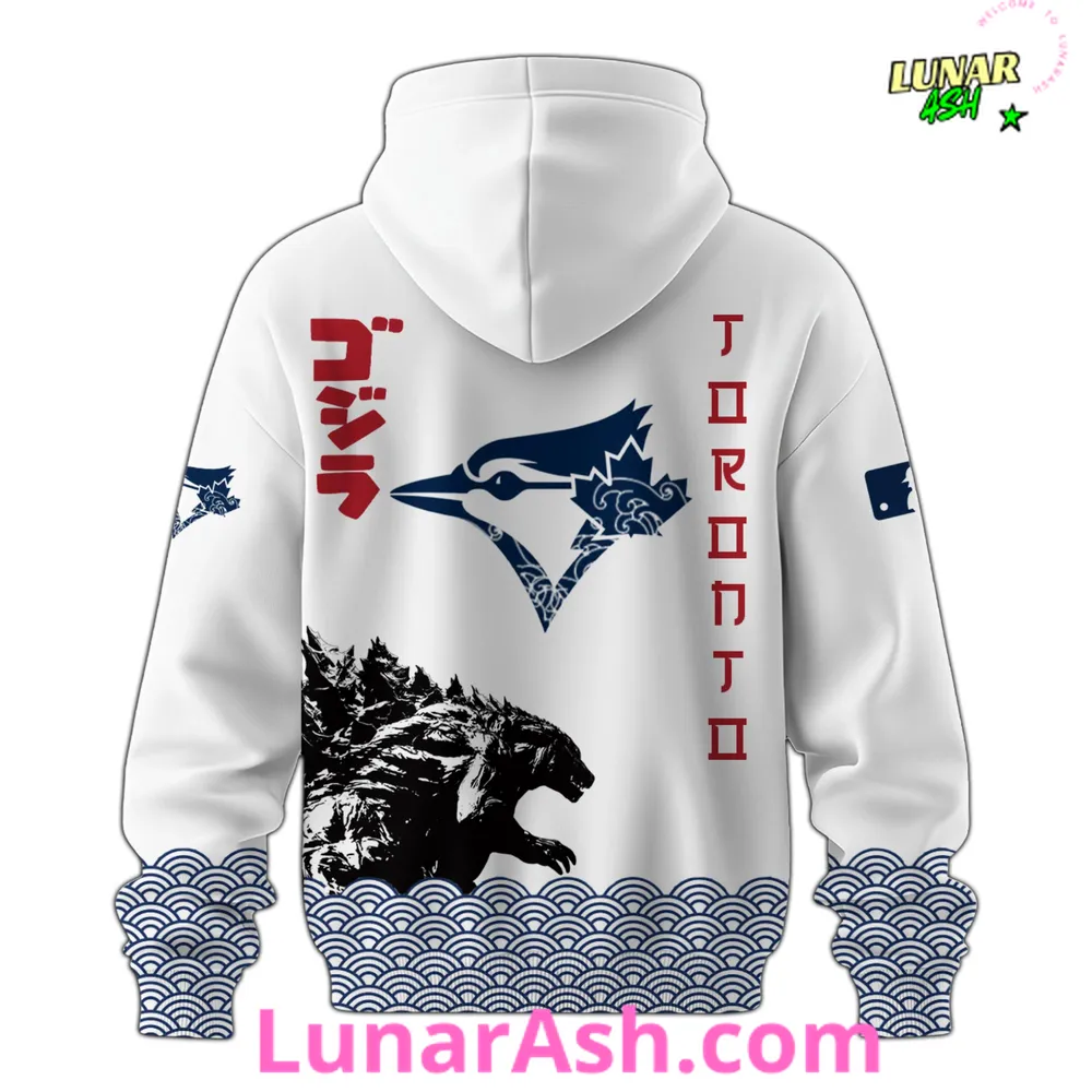 Toronto Blue Jays 2025 Japan x Godzilla Hoodie Toronto Blue Jays 2025 Japan x Godzilla Hoodie