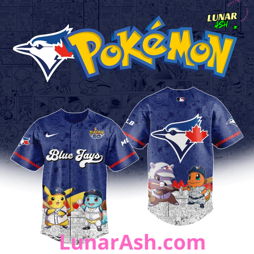 Toronto Blue Jays x Pokémon GO Special Edition Baseball Jersey Toronto Blue Jays x Pokémon GO Special Edition Baseball Jersey