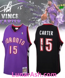 Toronto Raptors Vince Carter Autographed Purple 1999-00 Basketball Jersey
