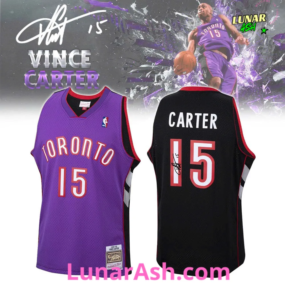 Toronto Raptors Vince Carter Autographed Purple 1999-00 Basketball Jersey Toronto Raptors Vince Carter Autographed Purple 1999-00 Basketball Jersey