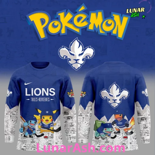 Trois-Rivières Lions x Pokémon Special Hockey Jersey