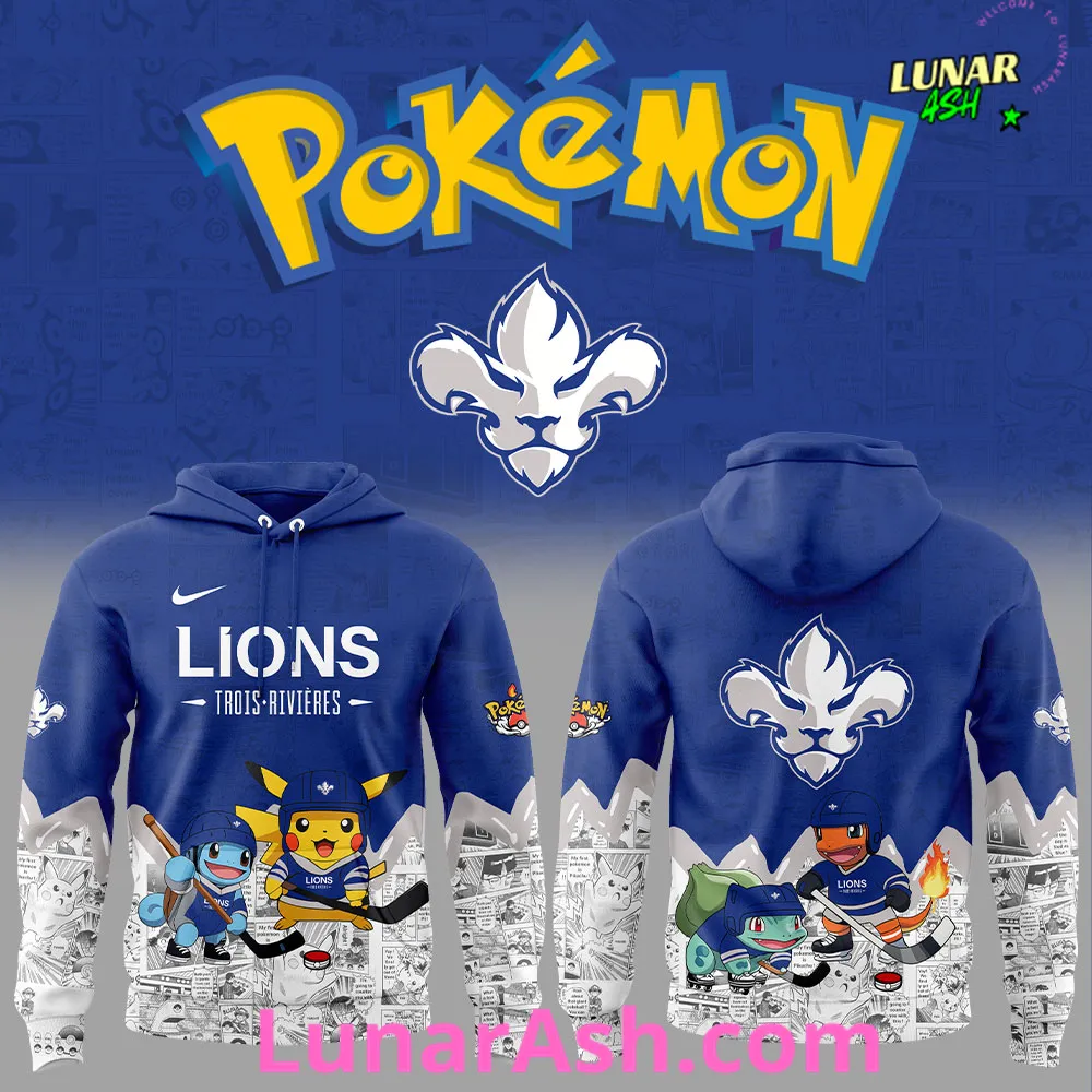 Trois-Rivières Lions x Pokémon Special Hoodie Trois-Rivières Lions x Pokémon Special Hoodie