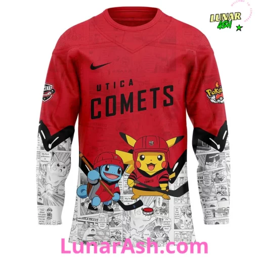 Utica Comets x Pokémon Special Hockey Jersey