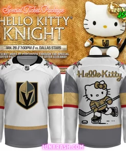 Vegas Golden Knights x Hello Kitty 2024 Hockey Jersey 1