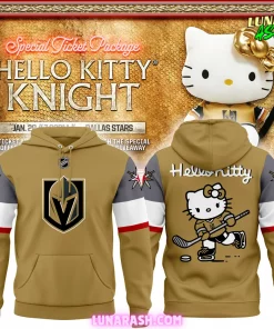 Vegas Golden Knights x Hello Kitty 2024 Special Hoodie