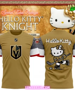 Vegas Golden Knights x Hello Kitty 2024 Special T-Shirt