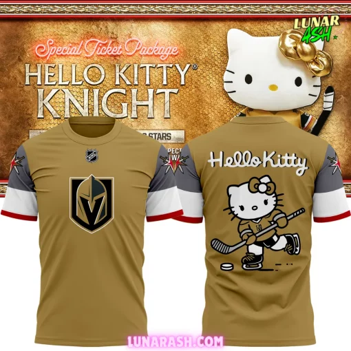 Vegas Golden Knights x Hello Kitty 2024 Special T-Shirt