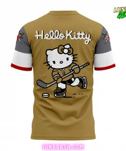 Vegas Golden Knights x Hello Kitty 2024 Special T Shirt 3