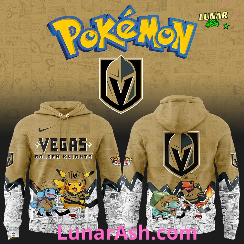 Vegas Golden Knights x Pokémon Special Hoodie Vegas Golden Knights x Pokémon Special Hoodie