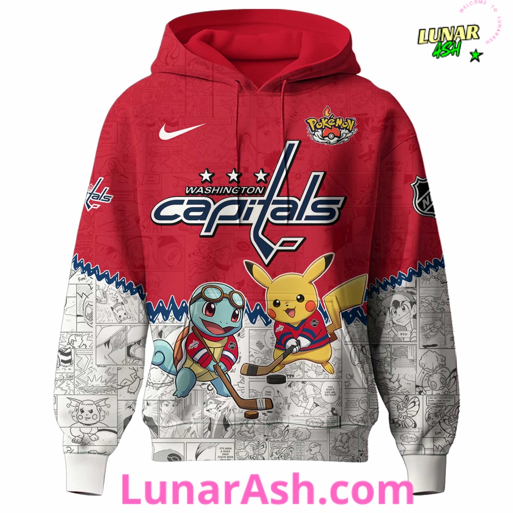 Washington Capitals x Pokémon Limited Edition Hoodie Washington Capitals x Pokémon Limited Edition Hoodie