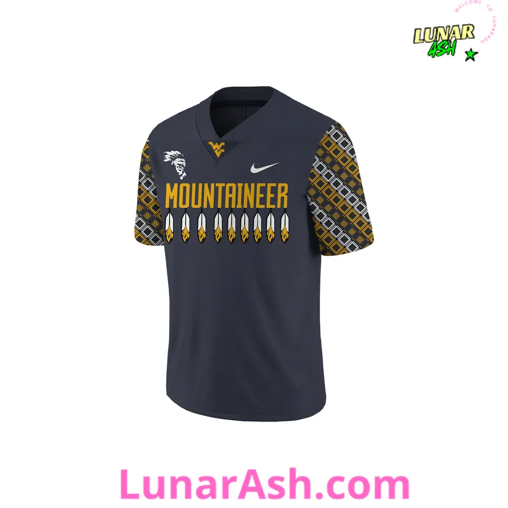 West Virginia Mountaineers Native American Heritage Month 2025 Football Jersey West Virginia Mountaineers Native American Heritage Month 2025 Football Jersey