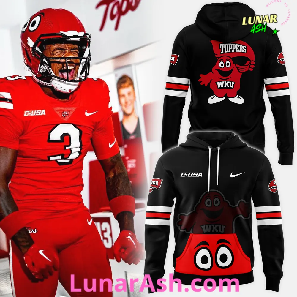 Western Kentucky Hilltoppers Football 2024 Black Hoodie Western Kentucky Hilltoppers Football 2024 Black Hoodie