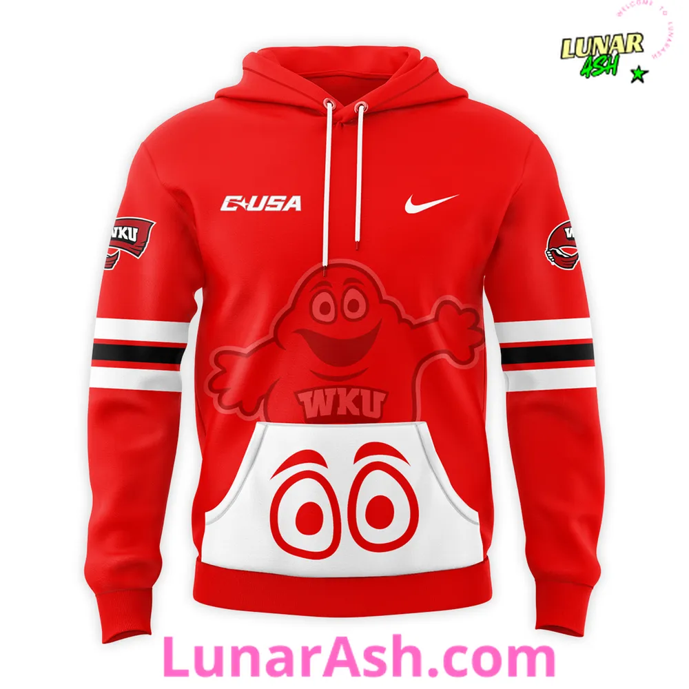 Western Kentucky Hilltoppers Football 2024 Red Hoodie Western Kentucky Hilltoppers Football 2024 Red Hoodie