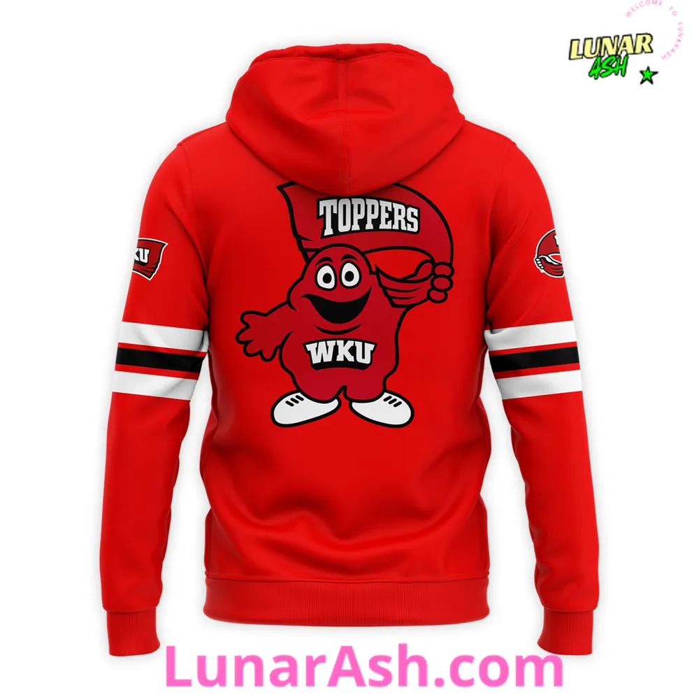 Western Kentucky Hilltoppers Football 2024 Red Hoodie Western Kentucky Hilltoppers Football 2024 Red Hoodie