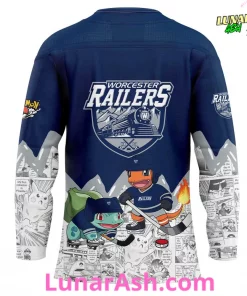 Worcester Railers x Pokémon Special Hockey Jersey 3