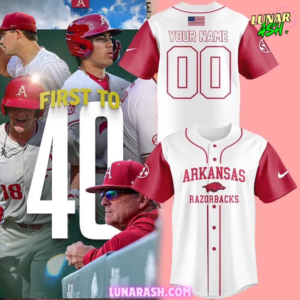 Arkansas Razorbacks Baseball 2025 Special Baseball Jersey Arkansas Razorbacks Baseball 2025 Special Baseball Jersey