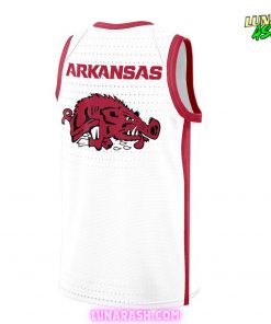 Arkansas Razorbacks Basketball New Version 2024 White Baseball Jersey 3
