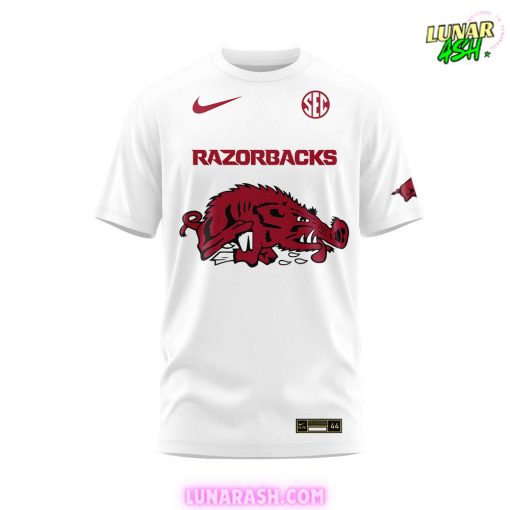 Arkansas Razorbacks Basketball New Version 2024 White T-Shirt