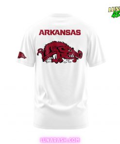 Arkansas Razorbacks Basketball New Version 2024 White T Shirt 3