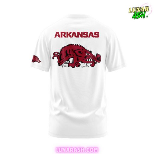 Arkansas Razorbacks Basketball New Version 2024 White T-Shirt