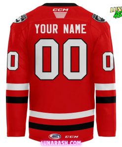Charlotte Checkers 2025 Custom Red Special Hockey Jersey 3