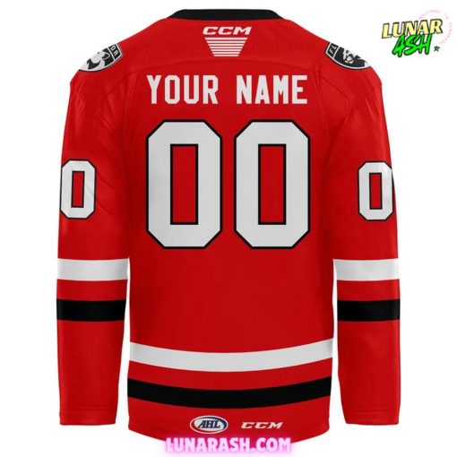 Charlotte Checkers 2025 Custom Red Special Hockey Jersey