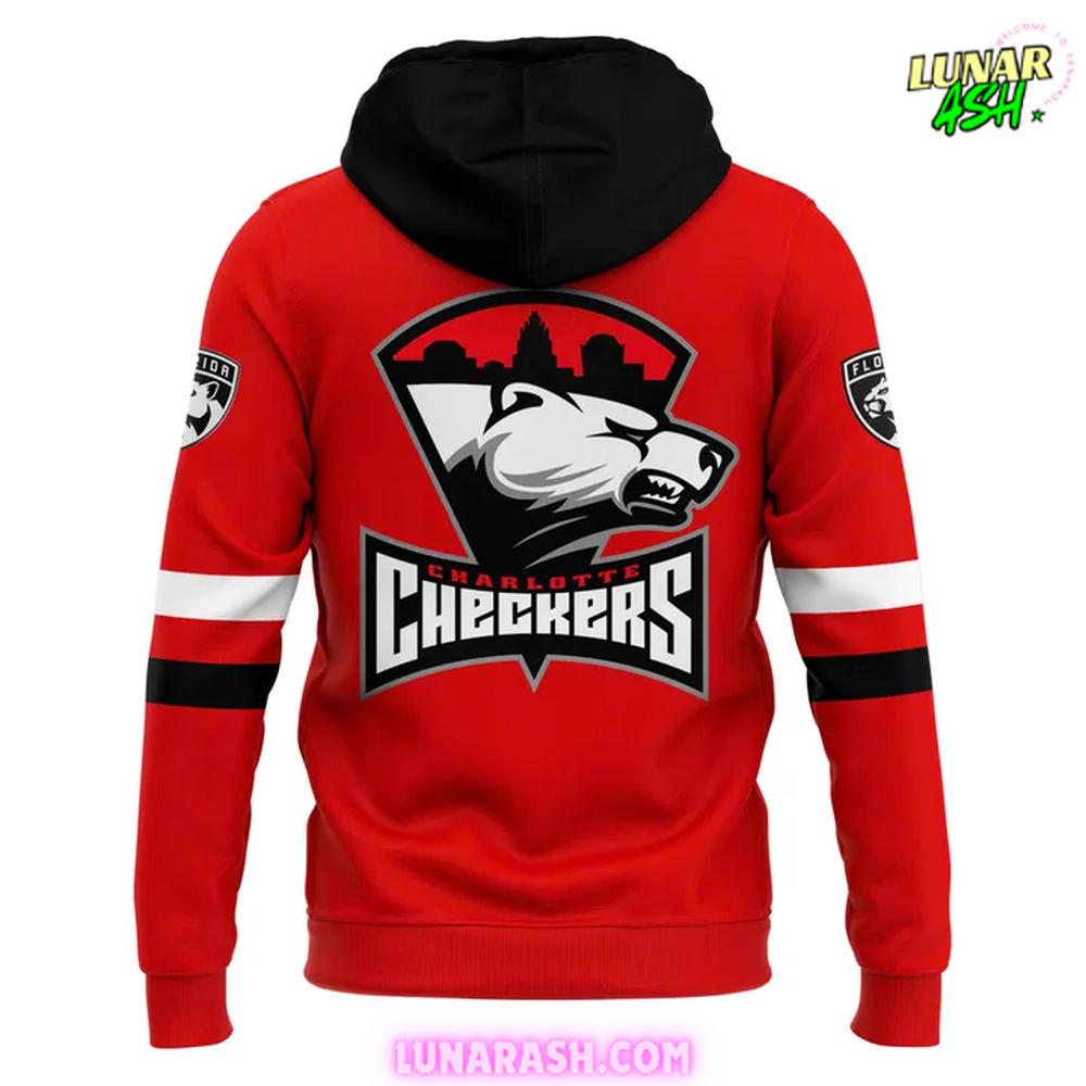Charlotte Checkers 2025 Red Special Hoodie Charlotte Checkers 2025 Red Special Hoodie