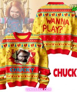 Chucky WANNA Play Special Ugly Sweater