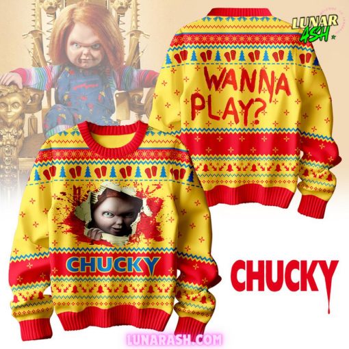 Chucky WANNA Play Special Ugly Sweater