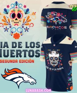 Denver Broncos MLB Dia De Los Muertos Football Jersey