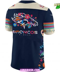 Denver Broncos MLB Dia De Los Muertos Football Jersey 3