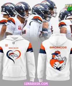 Denver Broncos New Version 2024 White Hoodie 1