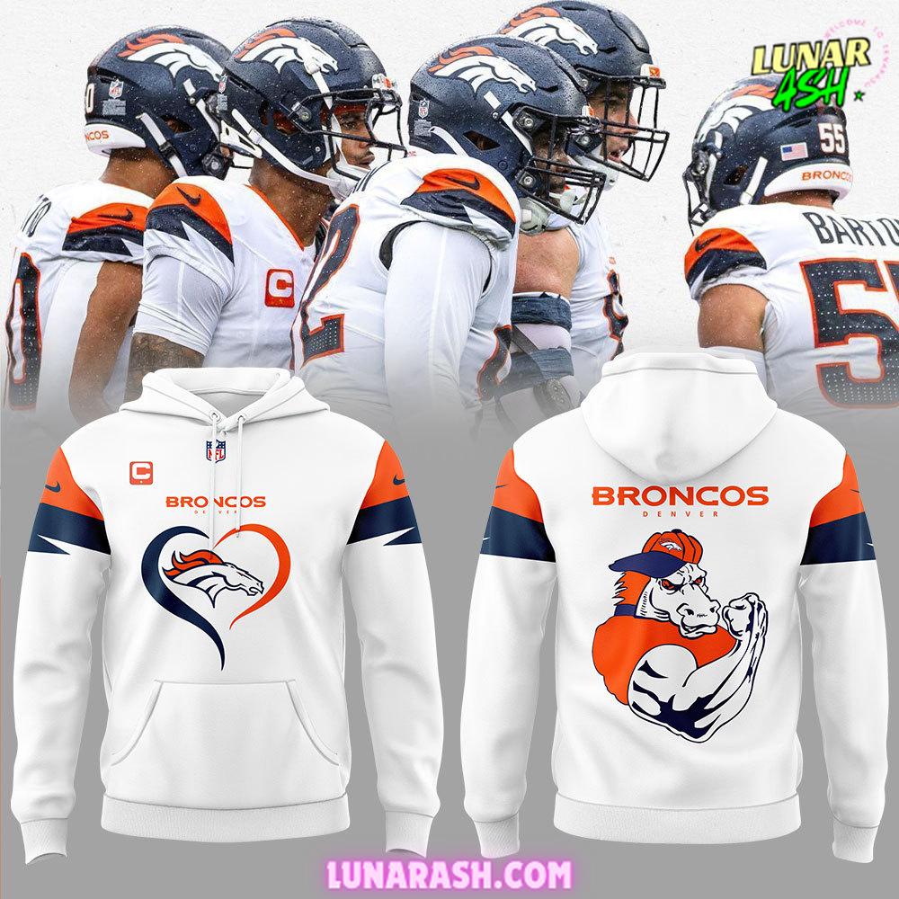 Denver Broncos New Version 2024 White Hoodie Denver Broncos New Version 2024 White Hoodie
