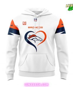 Denver Broncos New Version 2024 White Hoodie 2