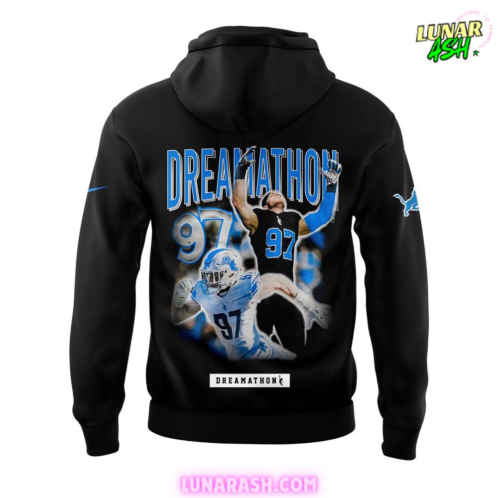 Detroit Lions Aidan Hutchinson Dreamathon Limited 2024 Hoodie Detroit Lions Aidan Hutchinson Dreamathon Limited 2024 Hoodie