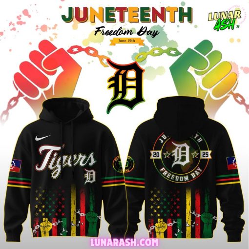 Detroit Tigers Juneteenth Day 2025 Special Hoodie