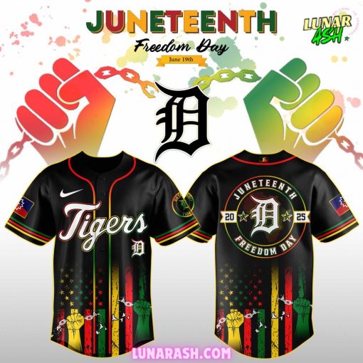 Detroit Tigers Juneteenth Day 2025 Special Jersey