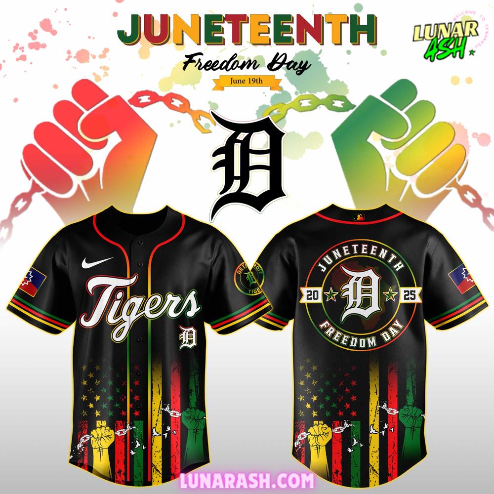 Detroit Tigers Juneteenth Day 2025 Special Jersey Detroit Tigers Juneteenth Day 2025 Special Jersey