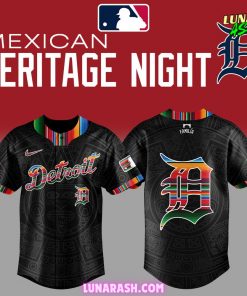 Detroit Tigers Mexican Heritage Night Black Jersey